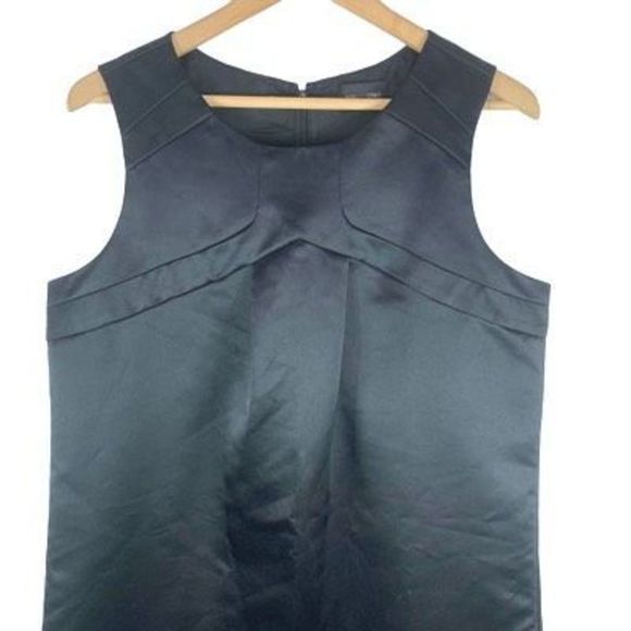 Maxandcleo Women’s Sz 12. Black Polyester Lined Sleeveless Zipper Shift Dress - Picture 2 of 12